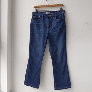 J. Crew Billie Demi Boot Crop Jeans Dark Wash Women's 28